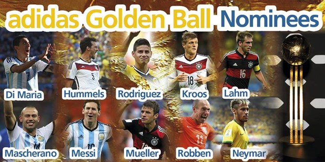 Danh sách đề cử Quả bóng Vàng World Cup