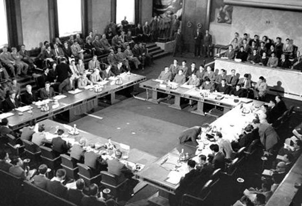 Hội nghị Quốc tế về Đông Dương đã họp tại Genève (Thụy Sĩ) ngày 20-7-1954, các hiệp nghị về Đông Dương đã được ký kết giữa các bên liên quan. (Ảnh tư liệu)