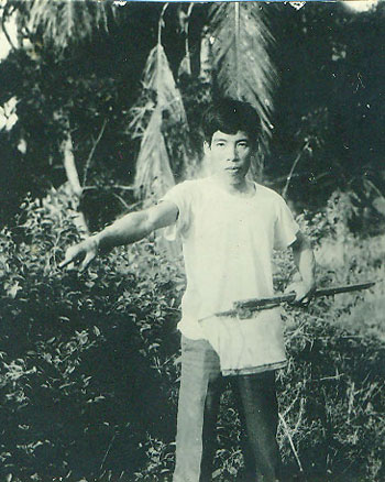 Tấm ảnh liệt sĩ Phạm Minh Hòa được ông Lan gìn giữ.