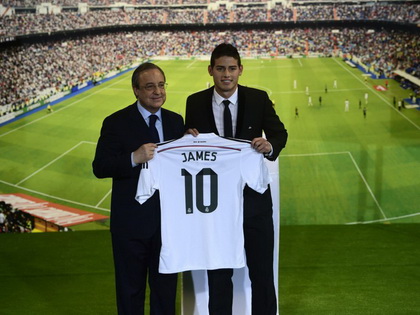 Real Madrid gây chú ý với thương vụ James Rodriguez