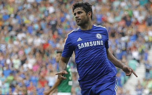 Diego Costa tỏa sáng ngay trận ra mắt của Chelsea (Ảnh: Getty)