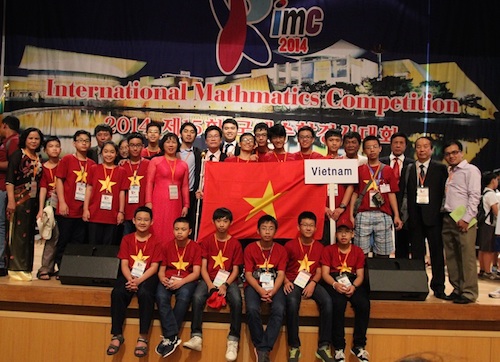 Đoàn học sinh Việt Nam dự thi Toán học trẻ quốc tế tại Hàn Quốc (KIMC).