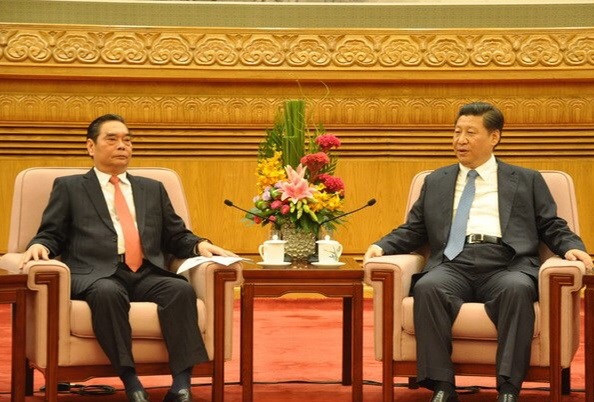 Thường trực Ban Bí thư Lê Hồng Anh hội kiến với Tổng Bí thư, Chủ tịch nước Trung Quốc Tập Cận Bình. 