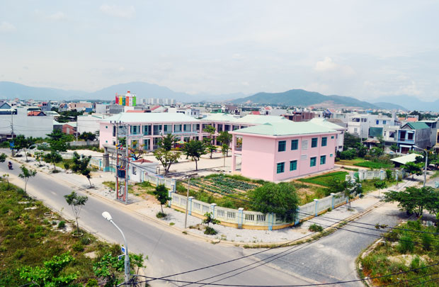 Một góc khu tái định cư của người dân thuộc khu vực Cồn Dầu, phường Hòa Xuân, quận Cẩm Lệ hôm nay.