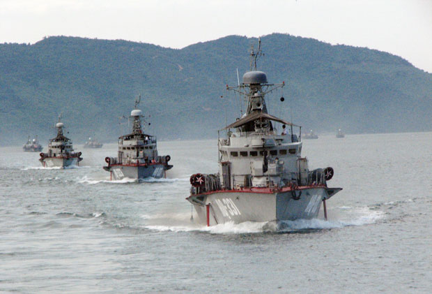 Tổ chức diễn tập trên biển của Vùng 3 Hải quân.