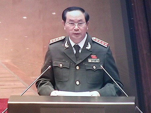 Bộ trưởng, Đại tướng Trần Đại Quang cho biết năm 2014 cơ quan công an đã khởi tố 303 vụ án trong lĩnh vực tài chính, ngân hàng và chứng khoán