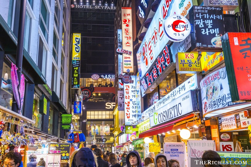  Thành phố Seoul, Hàn Quốc sôi động về đêm.