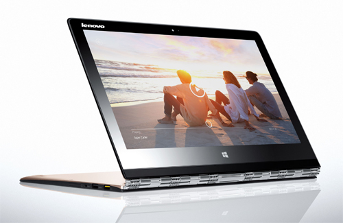 Yoga 3 Pro tiếp nối nhiều ưu điểm của dòng laptop xoay độc đáo từ Lenovo. Thế hệ mới  có thêm màn hình siêu nét hỗ trợ cảm ứng đa chạm cho phép thao tác như với các tablet khi lật góc 360 độ. Vi xử lý Intel Core M thế hệ mới không cần quạt tản nhiệt giúp máy mỏng hơn và hoạt động mát mẻ hơn. 