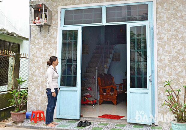 Ngôi nhà chống bão của chị Lê Thị Hoài ở phường Mân Thái, quận Sơn Trà. (Nguồn: NDĐT)