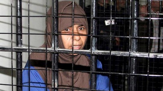 Sajida al-Rishawi trong tù. Ảnh: EPA