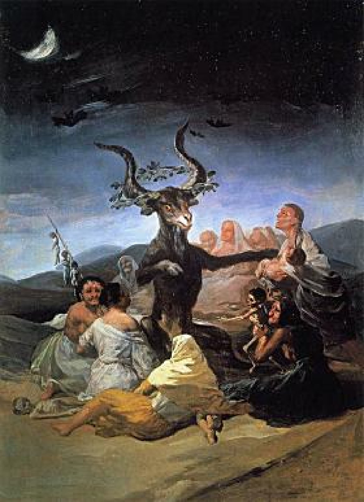 Phù thủy Dê - tranh Francisco Goya