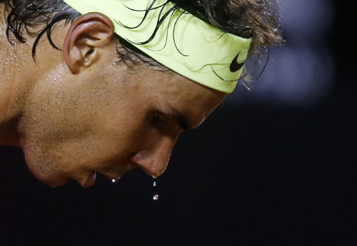 Thể lực sa sút khiến Nadal mất đi một phần uy lực. Ảnh: Reuters.