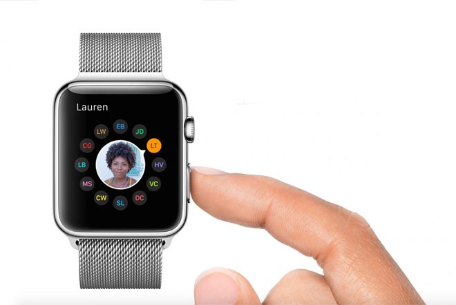 Người dùng có thể tùy chỉnh Apple Watch bằng những người thường xuyên liên lạc. Tên và hình ảnh của họ sẽ xuất hiện trong những bong bóng trên màn hình của đồng hồ.
