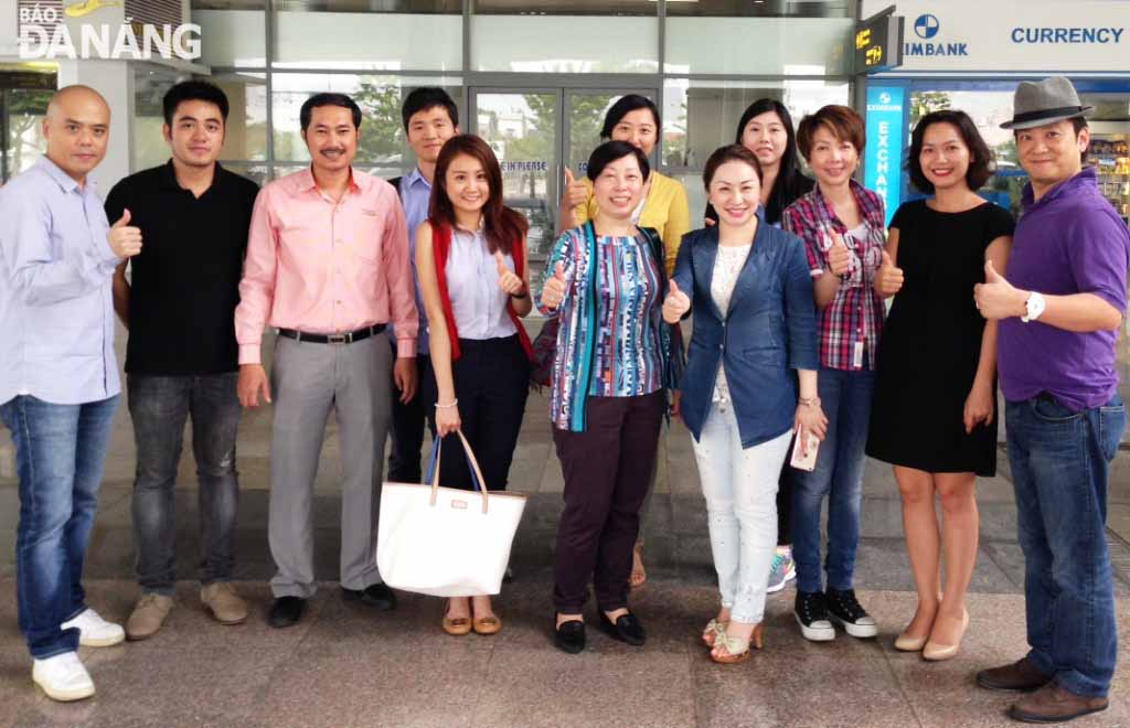 Đoàn Famtrip Hồng Kông tại Sân bay quốc tế Đà Nẵng.