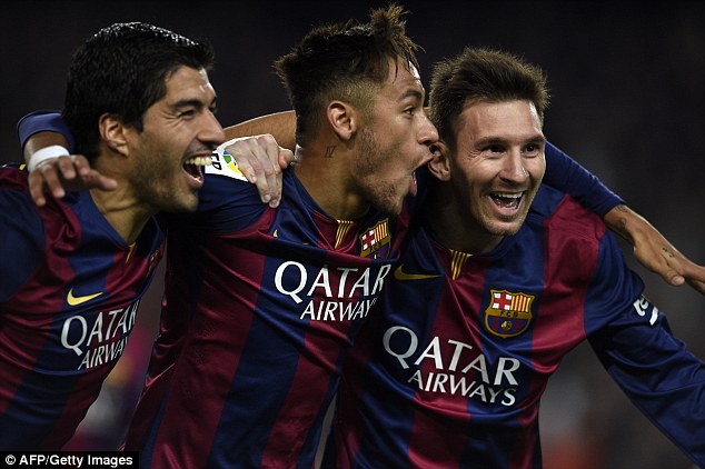 Bộ ba Suarez-Neymar-Messi đang thăng hoa cùng Barcelona