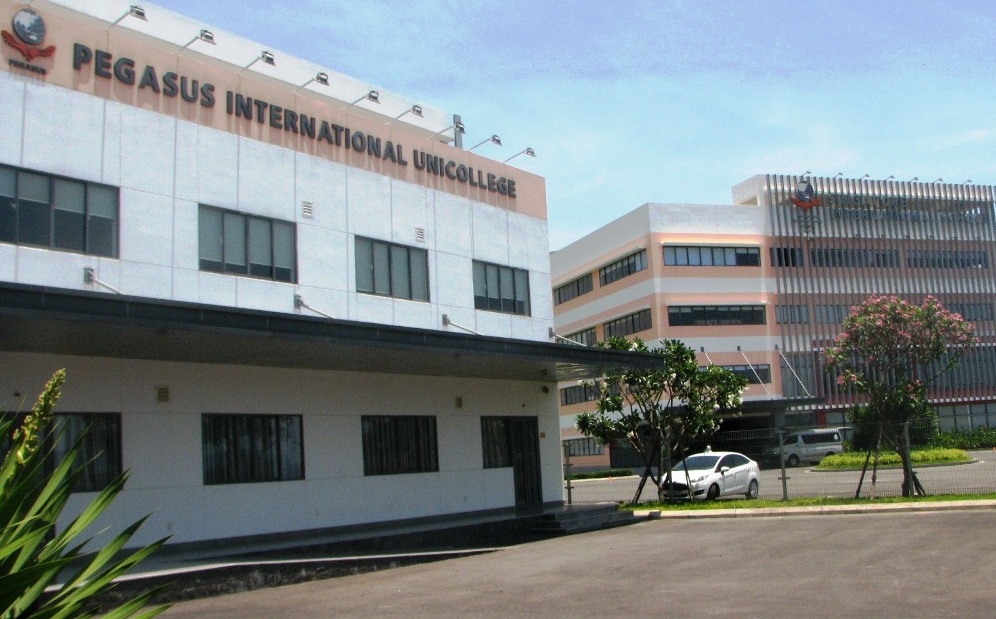 Một góc của khu phức hợp giáo dục Pegasus (gồm Trường Quốc tế Singapore và Trường Cao đẳng Quốc tế Pegasus) vừa khánh thành tại quận Ngũ Hành Sơn, Đà Nẵng.