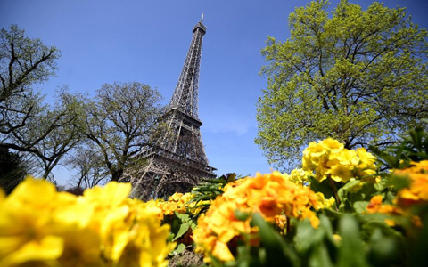 Tháp Eiffel ở thủ đô Paris (ảnh: AFP)