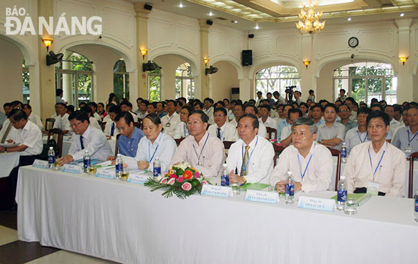 Các đại biểu dự khai mạc cuộc thi tuyển Giám đốc Sở Xây dựng