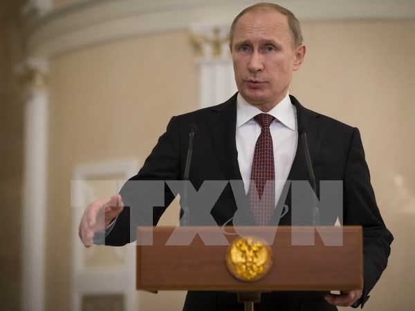 Tổng thống Nga Vladimir Putin. (Nguồn: AFP/TTXVN) Vietnam+