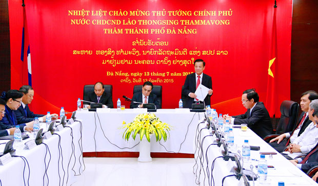 Đoàn Thủ tướng Chính phủ nước Cộng hòa DCND Lào thăm và làm việc tại Đà Nẵng. 
