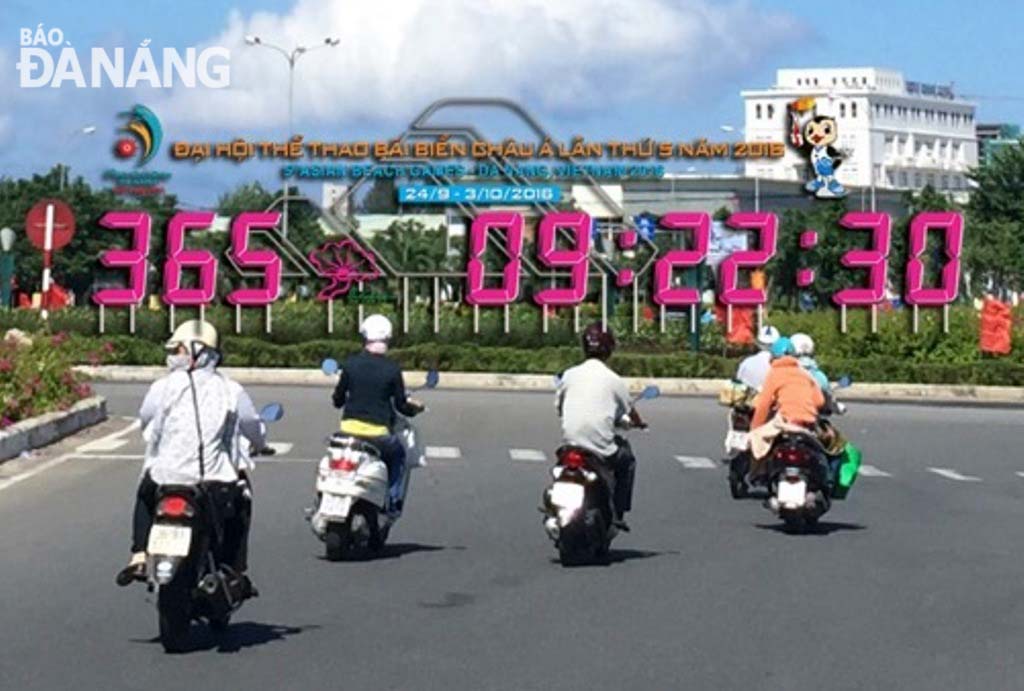 Phác thảo hình ảnh đồng hồ đếm ngược ABG tại giao lộ Ngô Quyền - Phạm Văn Đồng