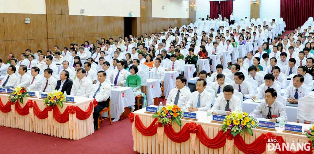 350 đại biểu chính thức dự phiên trù bị Đại hội đại biểu thành phố Đà Nẵng lần thứ XXI. 