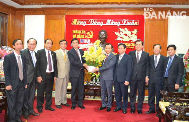Lãnh đạo thành phố Đà Nẵng chúc Tết tại Tỉnh ủy Quảng Nam