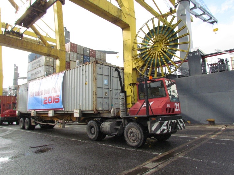 Theo ông Âu Anh Tuấn đến cuối năm 2016 hàng hóa từ khi cập cảng chỉ mất 12-13 ngày sau sẽ hoàn tất thủ tục thông qua đi đưa ra ngoài.