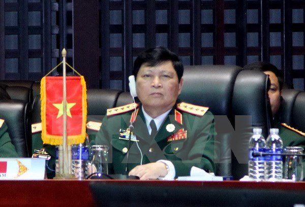 Bộ trưởng Quốc phòng, Đại tướng Ngô Xuân Lịch tại hội nghị. 