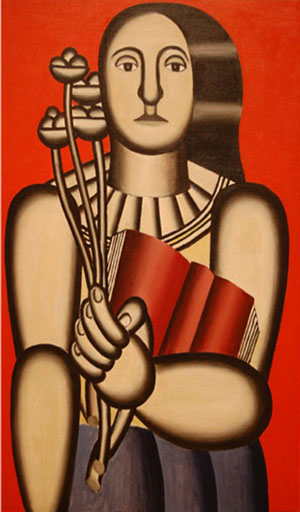 Người phụ nữ với cuốn sách- Tranh của Fernand Léger.