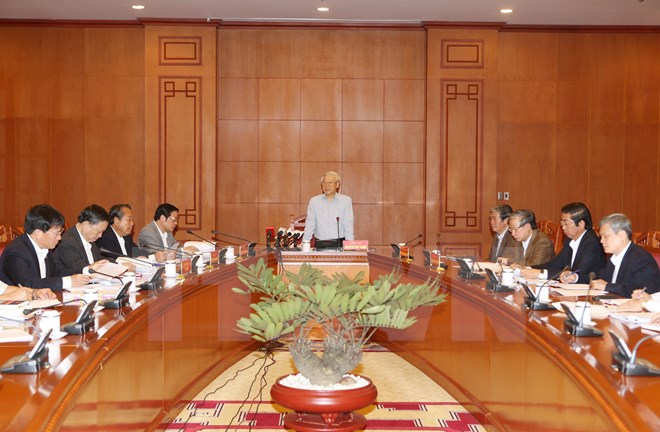 Tổng Bí thư Nguyễn Phú Trọng chủ trì Cuộc họp của Thường trực Ban Chỉ đạo Trung ương về phòng, chống tham nhũng. 