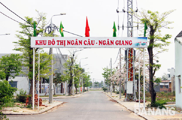 Dự án khu đô thị mới trên vùng đất Điện Nam - Điện Ngọc.				Ảnh: Triệu Tùng