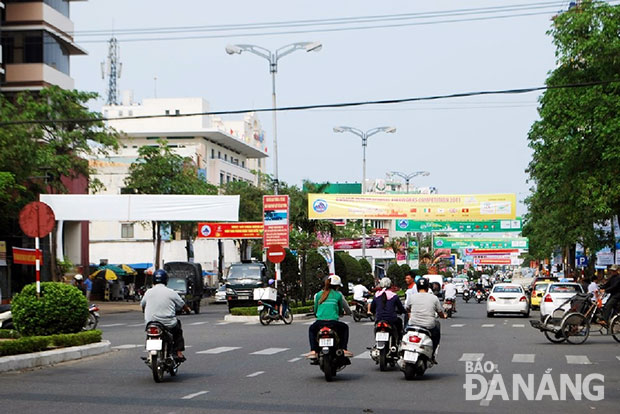Từ đầu năm đến nay, hình ảnh băng-rôn giăng ngang đường như thế này đã hoàn toàn biến mất tại Đà Nẵng. Ảnh: T.Y