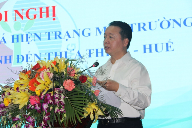 Bộ trưởng Trần Hồng Hà phát biểu tại hội nghị