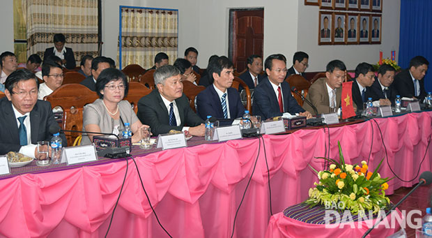 Đoàn Đà Nẵng tại buổi làm việc với lãnh đạo tỉnh Sekong