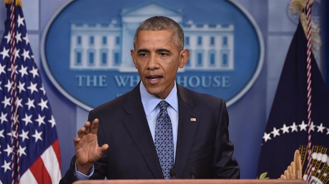 Tổng thống Mỹ Barack Obama phát biểu tại buổi họp báo cuối cùng ở Nhà Trắng. (Nguồn: AFP)