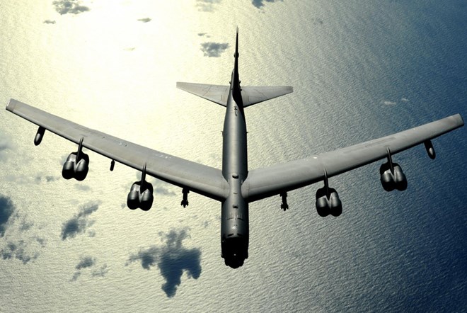 Máy bay ném bom B-52. (Nguồn: AP)