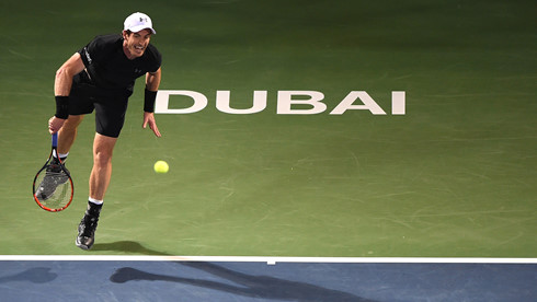 Murray vào bán kết Dubai một cách vất vả. (Ảnh: Sky)