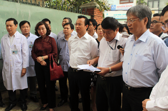 Bí thư Thành ủy Nguyễn Xuân Anh kiểm tra tiến độ, chất lượng công trình Trung tâm Tim mạch - Bệnh viện Đà Nẵng