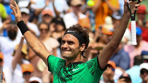 Federer có những tháng đầu năm 2017 quá thành công. (Ảnh: Getty). 