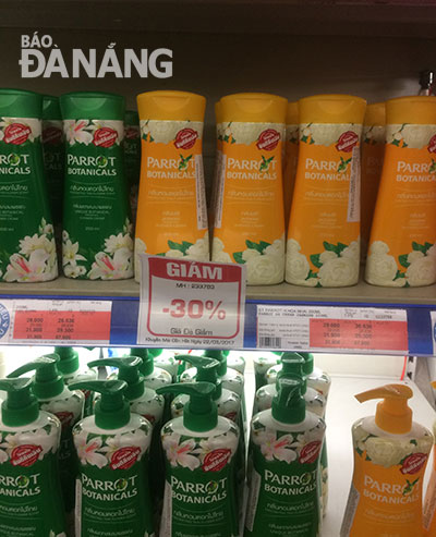 Some Thai products at a local supermarket