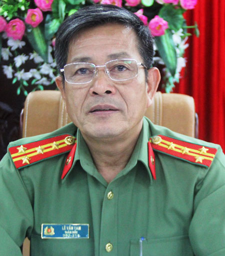 Đại tá Lê Văn Tam, Giám đốc Công an thành phố Đà Nẵng.