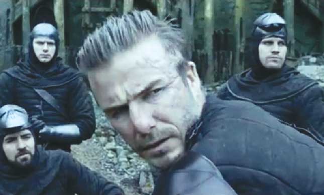 David Beckham vào vai người lính trong phim King Arthur. (Ảnh: Telegraph)