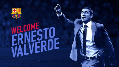 HLV Ernesto Valverde trở thành thuyền trưởng mới của Barca (Ảnh: Twitter).
