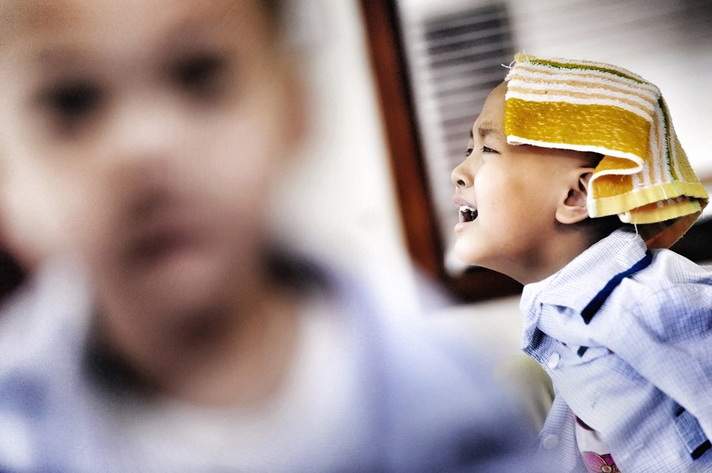 'Trẻ bị bệnh ung thư tại Viện Huyết học Truyền máu Trung ương' - Hoàng Hà. (Nguồn ảnh: BTC)