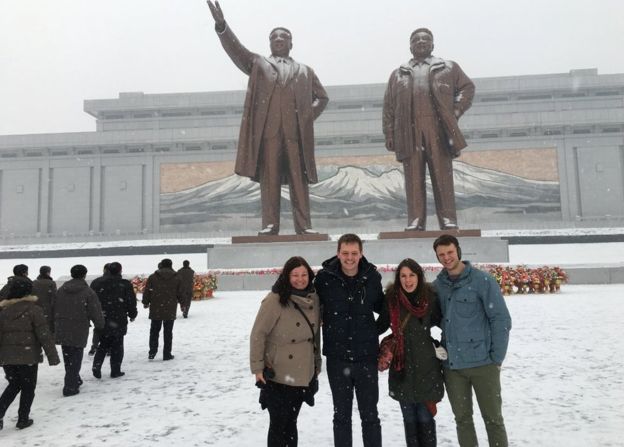 Cuối năm 2015, đầu 2016, anh đã có chuyến du lịch 4 ngày 3 đêm tới Triều Tiên theo một đoàn của công ty lữ hành Trung Quốc. (Ảnh: AFP)
