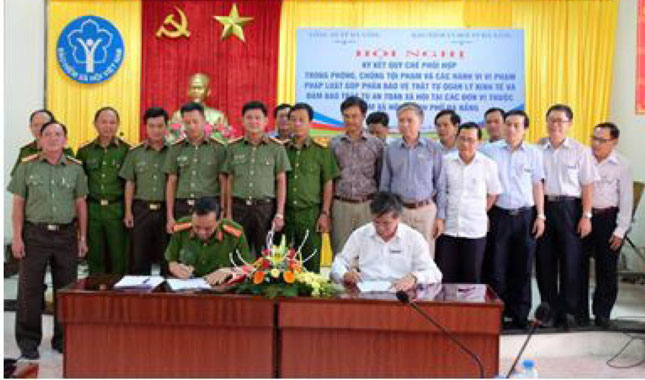 BHXH Đà Nẵng và Công an thành phố ký kết Quy chế phối hợp liên ngành về phòng, chống tội phạm trong lĩnh vực BHXH, BHYT, BHTN.