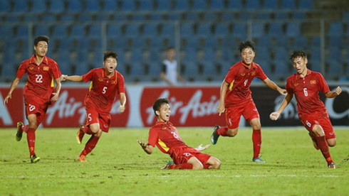 U15 Việt Nam thi đấu rất tốt ở giải U15 Đông Nam Á (Ảnh: VFF).