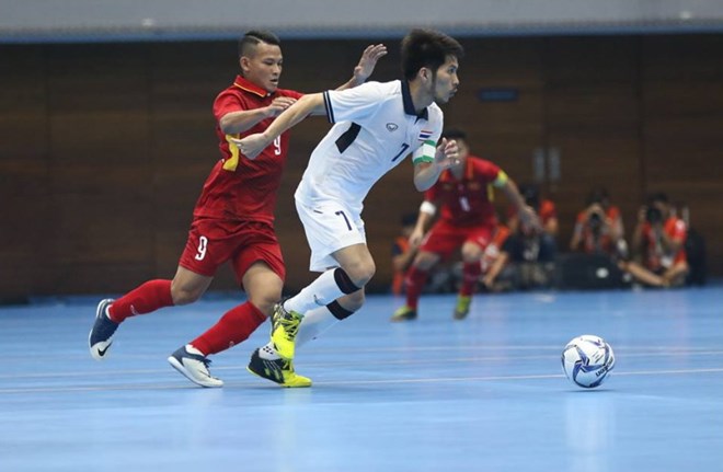 Tuyển Futsal Việt Nam không thể tạo nên bất ngờ trước Thái Lan.