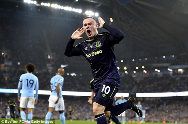 Rooney làm tung lưới Manchester City. (Nguồn: Getty Images)